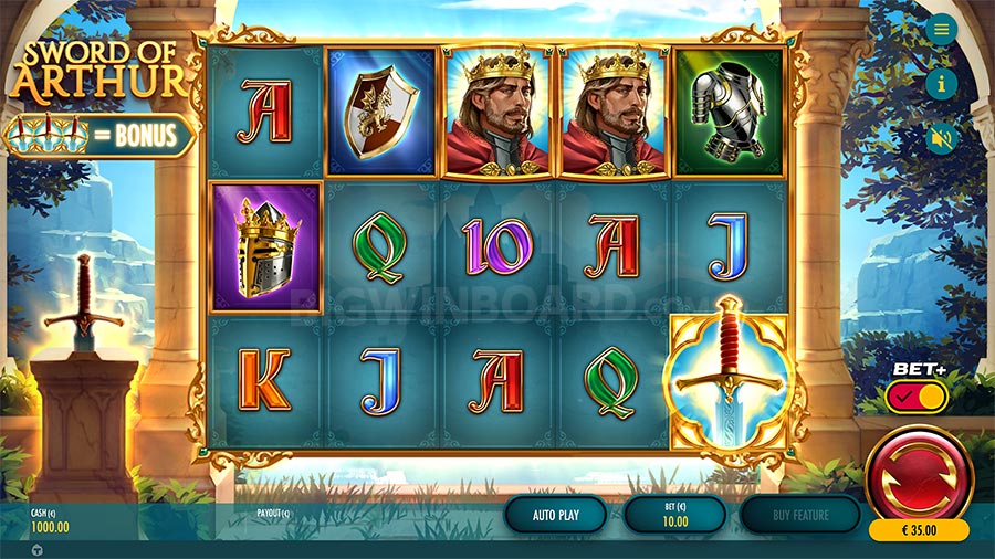 Sword of Arthur slot